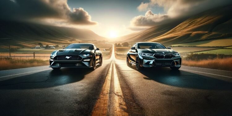 Unleashing Power 2024 Dark Horse Mustang Takes on BMW M2
